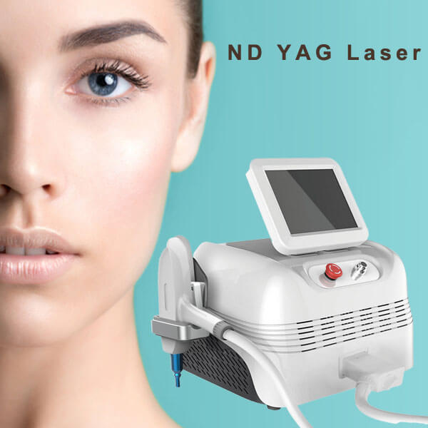 The results of ND YAG laser machine treatment