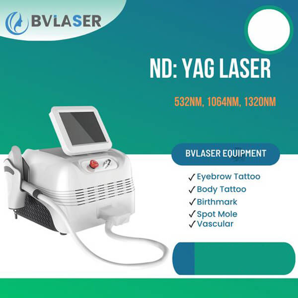 How does ND YAG laser remove tattoos?