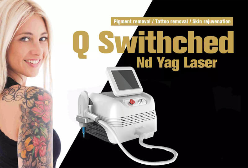 Q-switched ND YAG laser tattoo removal machine