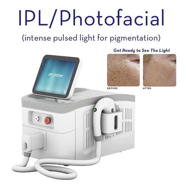 The frequency of using an IPL laser machine treatment